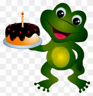 Sapos & Ratos Fisk, Frog Art, Cute Frogs, Bunnies, - Happy Birthday Frog Cartoon Clipart