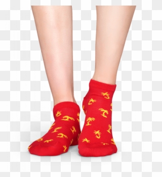 Happy Socks Socks Palm Beach Low (red) Clipart