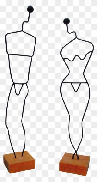 Danish Modern Wire Mannequin - Sales Clipart