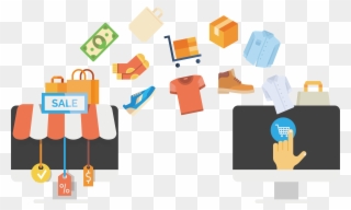 E Commerce Online Shopping Business Infographic Discount - Online Marketing En E Commerce Clipart