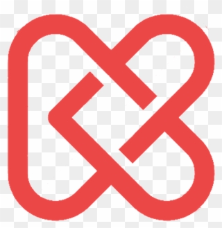 K Heart Logo Clipart