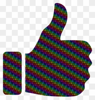 Colorful Thumbs Up Big Image Png - Colorful Thumb Up Png Clipart