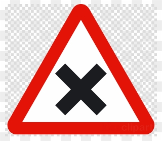 Download Cross Road Sign Clipart Priority Signs Traffic - Скачать Знак Шипы По Госту - Png Download