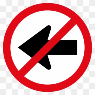 Left Turn Prohibited - Camera Prohibited Sign Clipart