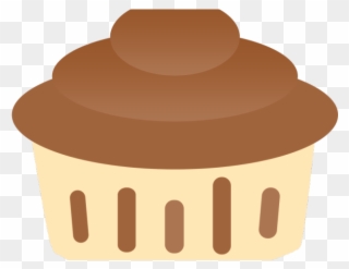 Muffin Clipart Coklat - Cupcake - Png Download