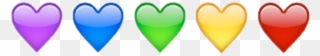 Rainbow Heart Love Emot Kawaii Cute Shine Aesthetic - Grünes Herz - Emoji Geschenkpapier Clipart