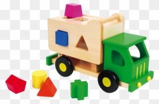 Educational Wooden Toy Trucks Clipart