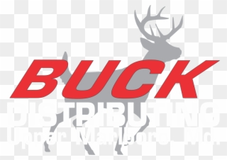 Buck Logo White Letter - Buck Distributing Clipart