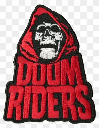 Doomriders "red Reaper" Embroidered Patch - Doomriders Men's Red Reaper Embroidered Patch Red Clipart