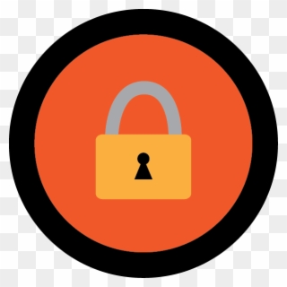 Padlock Clipart Encryption - Circle - Png Download
