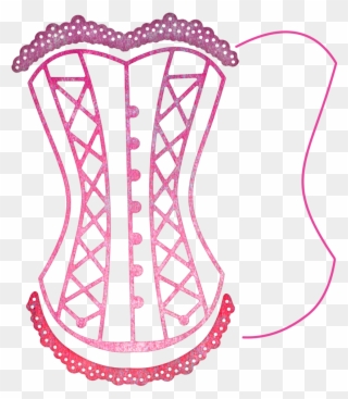 Corset W/angel Wing Clipart