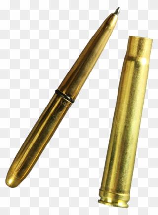 375 Mag Brass Bullet Pen Black Ink - Bullet Pen Clipart