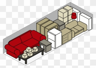 3 Rooms - Studio Couch Clipart