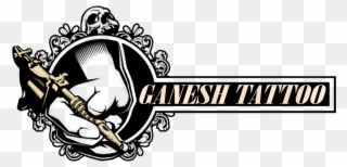 Welcome To Ganesh Tatto Studio - Tattoo Machine Logo Design Clipart