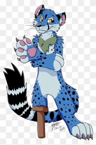Nero The Cheetah - Cartoon Clipart