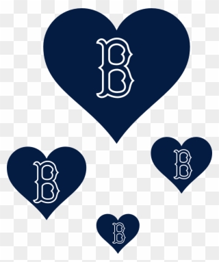 Pray For Boston Heart Blue 13 555px - Boston Red Sox Clipart