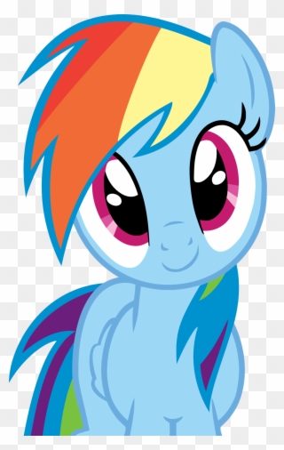 Rainbow Dash Innocent Smile By Rontoday - My Little Pony Rainbow Dash Clipart