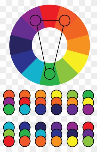 Split-complementary Colour Relationships Is When A - Analogous Colour Scheme Painting Clipart