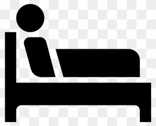 The Image Is Of A Bed With A Person On It - Insomnia Icon Clipart