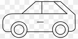 Cars & Other Vehicles - Line Art Clipart
