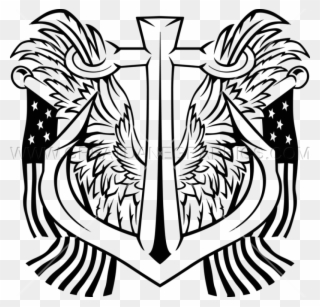 Tilt Navy Anchor Clip Art At Clker - Png Download
