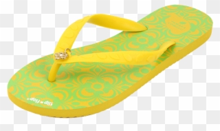 Tamara Comolli Flower Flip Flop In Yellow - Flip-flops Clipart