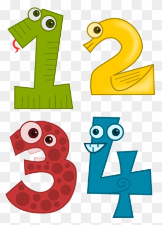 Print - Animal Number Clipart
