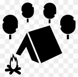 Private Camping Pitches - Camping Clipart