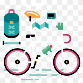 Bicycle Cartoon Tire Animation Parts - Herramienta Para Bicicleta Vector Clipart
