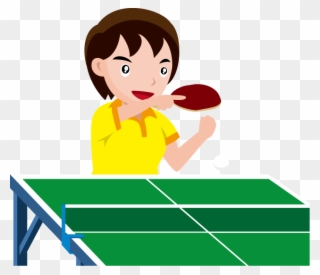 Table Tennis Cartoon Png Clipart