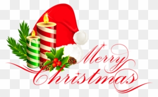 Free Png Merry Christmas Deco With Santa Hat Png Images - Merry Christmas Images Png Clipart