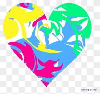 Heart Clip Art Sweet - Colorful Heart Transparent Png