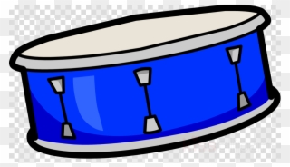 Blue Drum Clipart Snare Drums Clip Art - Club Penguin - Png Download