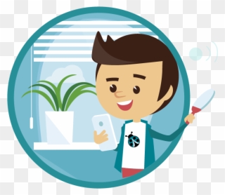 Jim Works As Software Development In Test - Cartoon Clipart