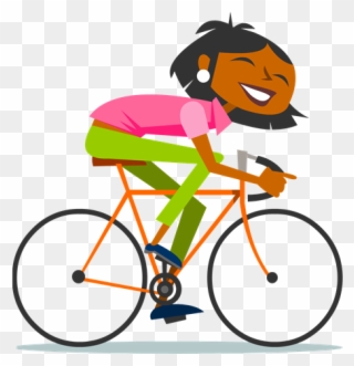 Make Positive Connections - Road Bicycle Clipart
