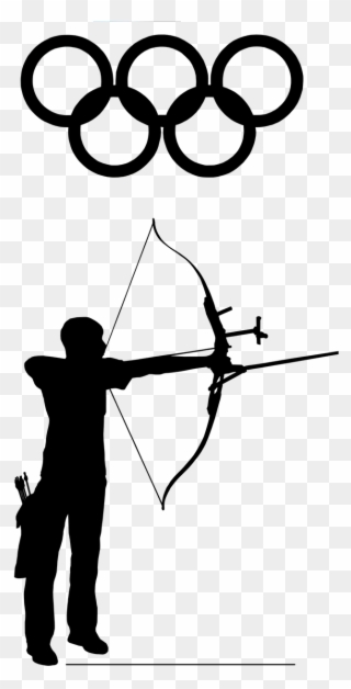 Archer Archery Olympic Sport Png Image - Archery Clipart Black And White Transparent Png