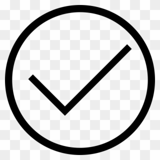 Png File - Tick In Circle Icon Clipart