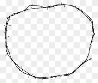Barbed Wire Circle - Circle Transparent Barbed Wire Clipart