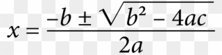 Quadratic Formula Clipart By Jhnri4 - Transparent Math Equations Png