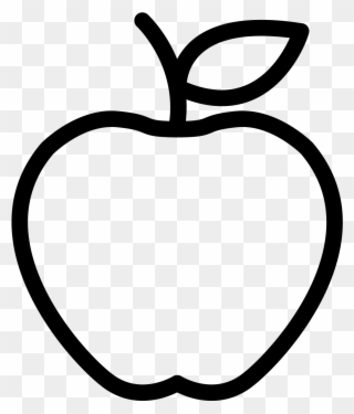 Apple Fruit Icon Png White Clipart