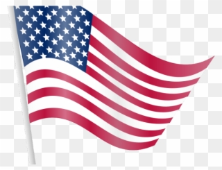Us Flag Clipart - Transparent American Flag Clipart - Png Download