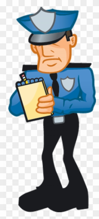 Cop Writing Ticket Clipart