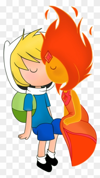 Adventure Time Flame Princess - Finn The Human Clipart