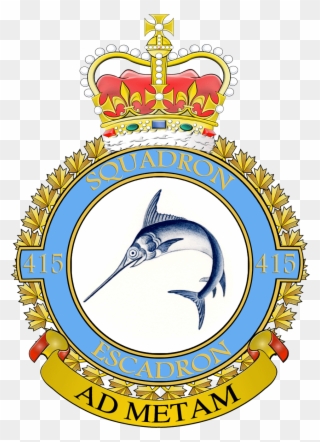 Royal Canadian Air Force 415 Squadron Badge - 442 Transport And Rescue Squadron Clipart