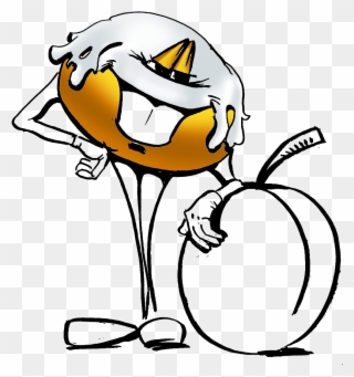 Pączki Ze Sliwką, - Cartoon Clipart