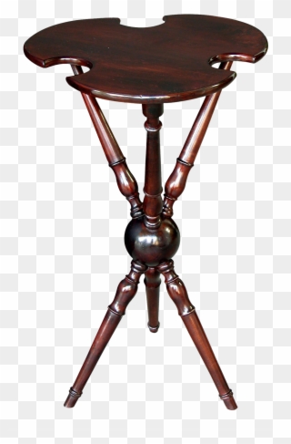 Fine A Charming English Edwardian Cherrywood Tripod Clipart