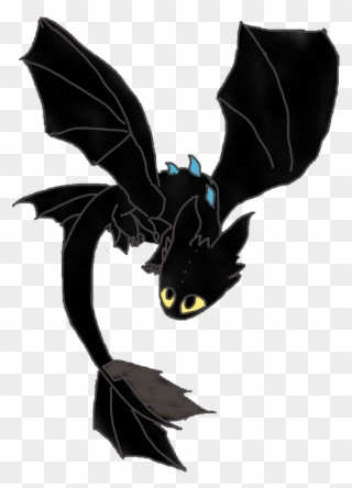 My Main Dragon Is A Black Night Wraith Named Ash - Drawing Clipart