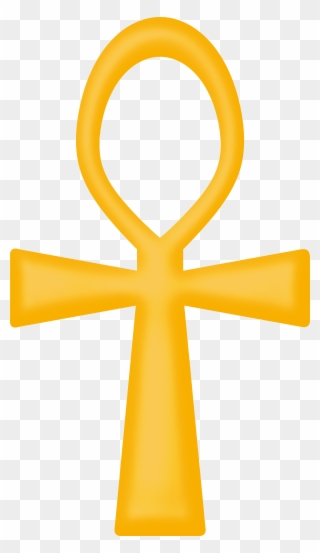 Key Of Life - Gold Ankh Png Clipart