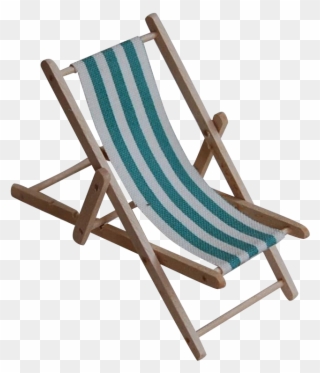 Tiny Dollhouse Slingback Beach Or Lawn Chair Clipart