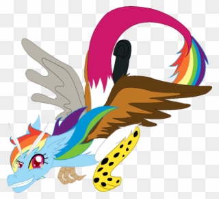 Rainbow Dash Rarity Pinkie Pie Applejack Fluttershy - Mlp Draconequus Mane 6 Clipart